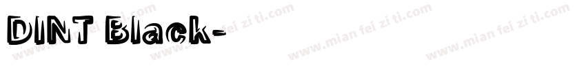 DINT Black字体转换